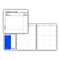 Hammond & Stephens 0403-8 P Lesson Plan Book, PolyIce Cover, 8-1/2 x 11 Inches, 8 Subjects, 40 Week, Green/ Blue